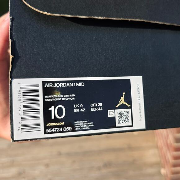 Nike Air Jordan 1 Mid "Chicago Toe" - Picture 8 of 8